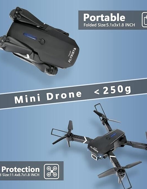 Load image into Gallery viewer, Mini Drone with Camera HD 1080P Foldable Quadcopter with 1 Battery - Black
