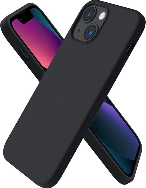 Load image into Gallery viewer, Compatible with Iphone 13 Mini Case, Slim Liquid Silicone 3 Layers Full Covered Soft Gel Rubber with Microfiber Case Cover 5.4 Inch-Midnight
