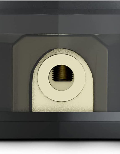 Load image into Gallery viewer, DB1448 Distribution Ground Block - 1 X 4GA In/ 4 X 8GA Out, Nickle Plated Internal Material, High-Strength Heat Resistant Plastic Housing, Oversized Set Screws for Secure Connections (1 in 4 Out), CLEAR, Single
