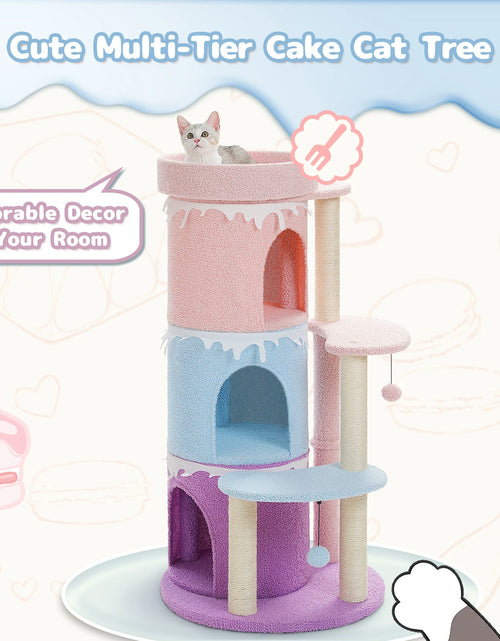 Load image into Gallery viewer, Cat Tree Cat Condos for Large Cats, Cat Tower House with Large Top Perch and Sisal Covered Scratching Posts for Indoor Cats Gift
