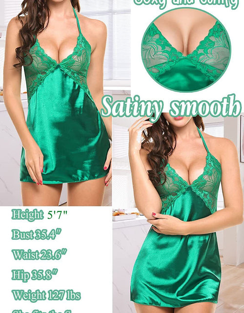 Load image into Gallery viewer, Womens Sexy Lingerie Sleepwear Nightwear Underwear Teddy Babydoll Lace Dress Set
