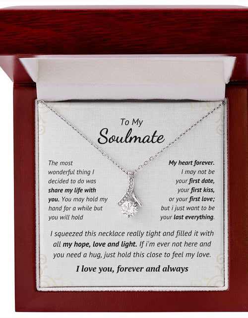 Load image into Gallery viewer, To Soulmate Necklace Gift for Girlfriend Wife Birthday Valentines Day Christmas
