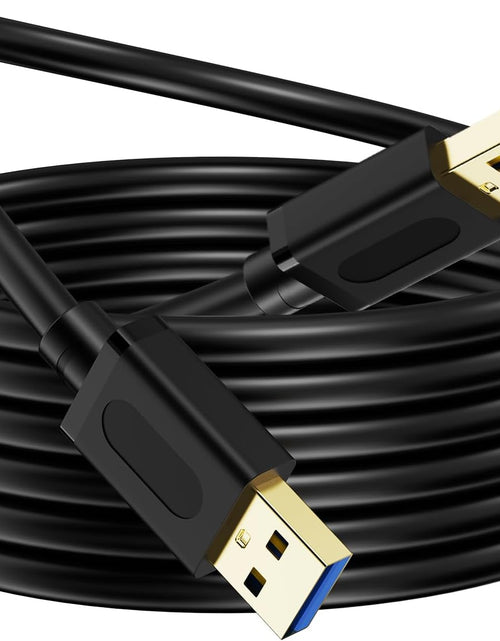 Load image into Gallery viewer, USB 3.0 Male to Male Cable 6Ft,Usb to USB Cable with Gold-Plated Connector for Hard Drive Enclosures, DVD Player, Laptop Cooler (6Ft/1.8M)
